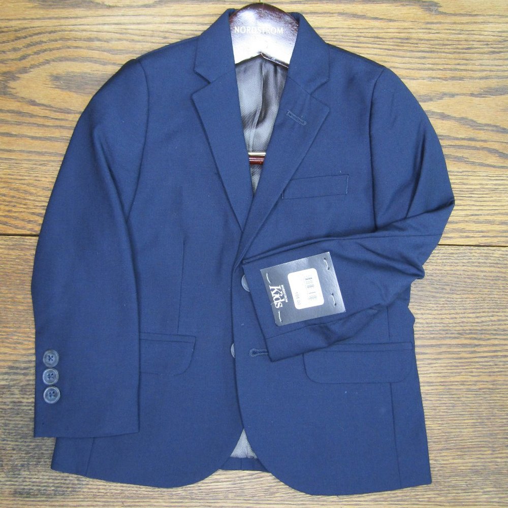 Nordstrom toddler boys navy blue suit coat size 2T